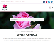 Tablet Screenshot of lufesafloristas.com